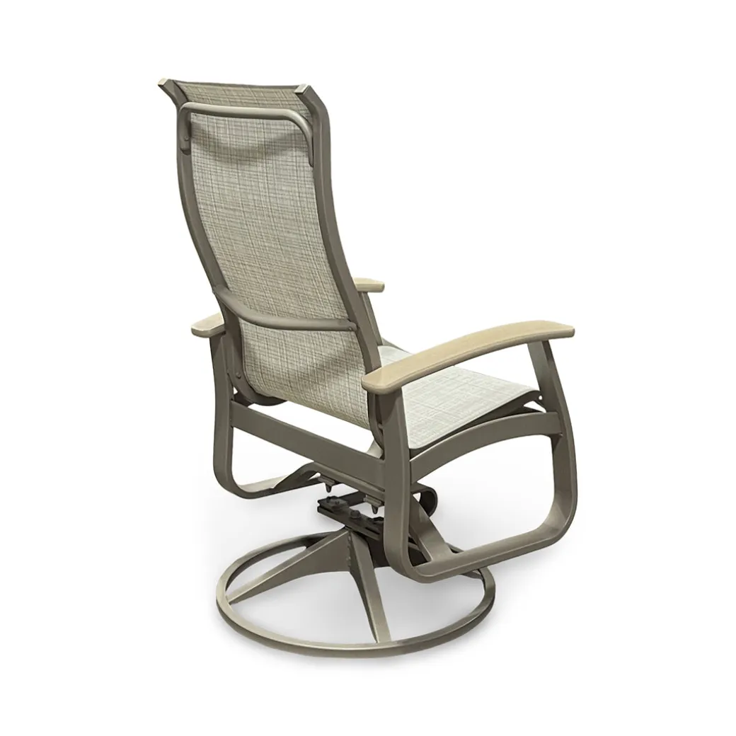 Montego Outdoor Sling Swivel Chair