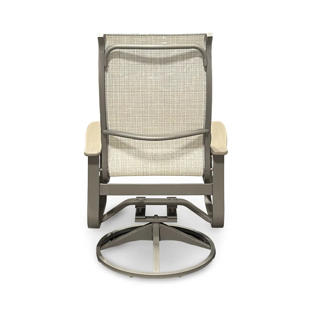 Montego Outdoor Sling Swivel Chair