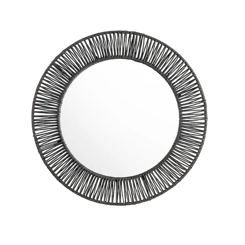 Onyx Round Mirror