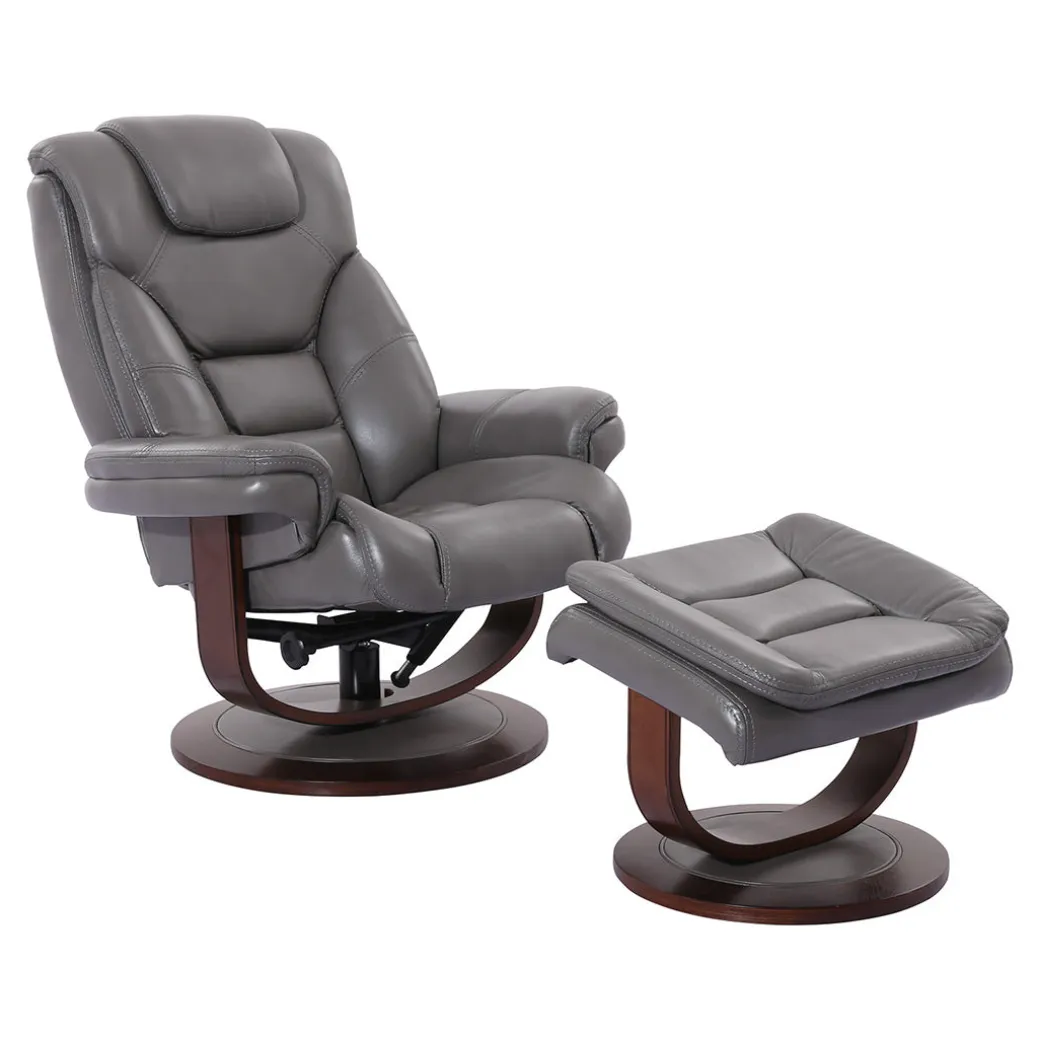 Oslo Manual Swivel Recliner with Ottoman