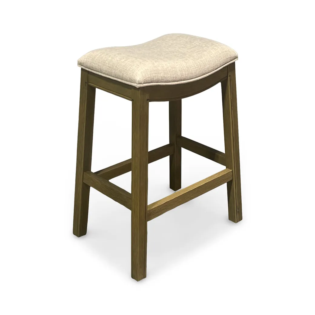 Rylan Upholstered Stool - Beige