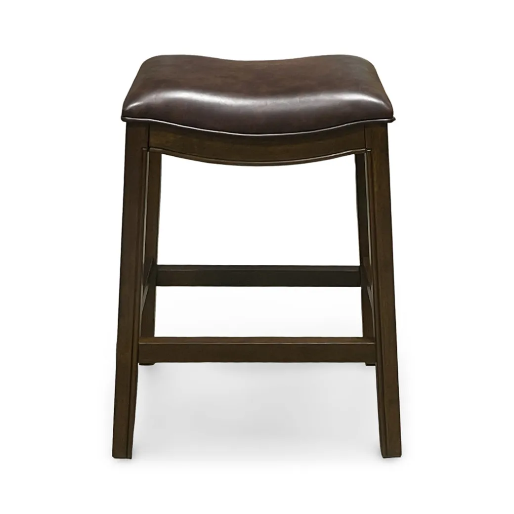 Rylan Upholstered Stool - Brown