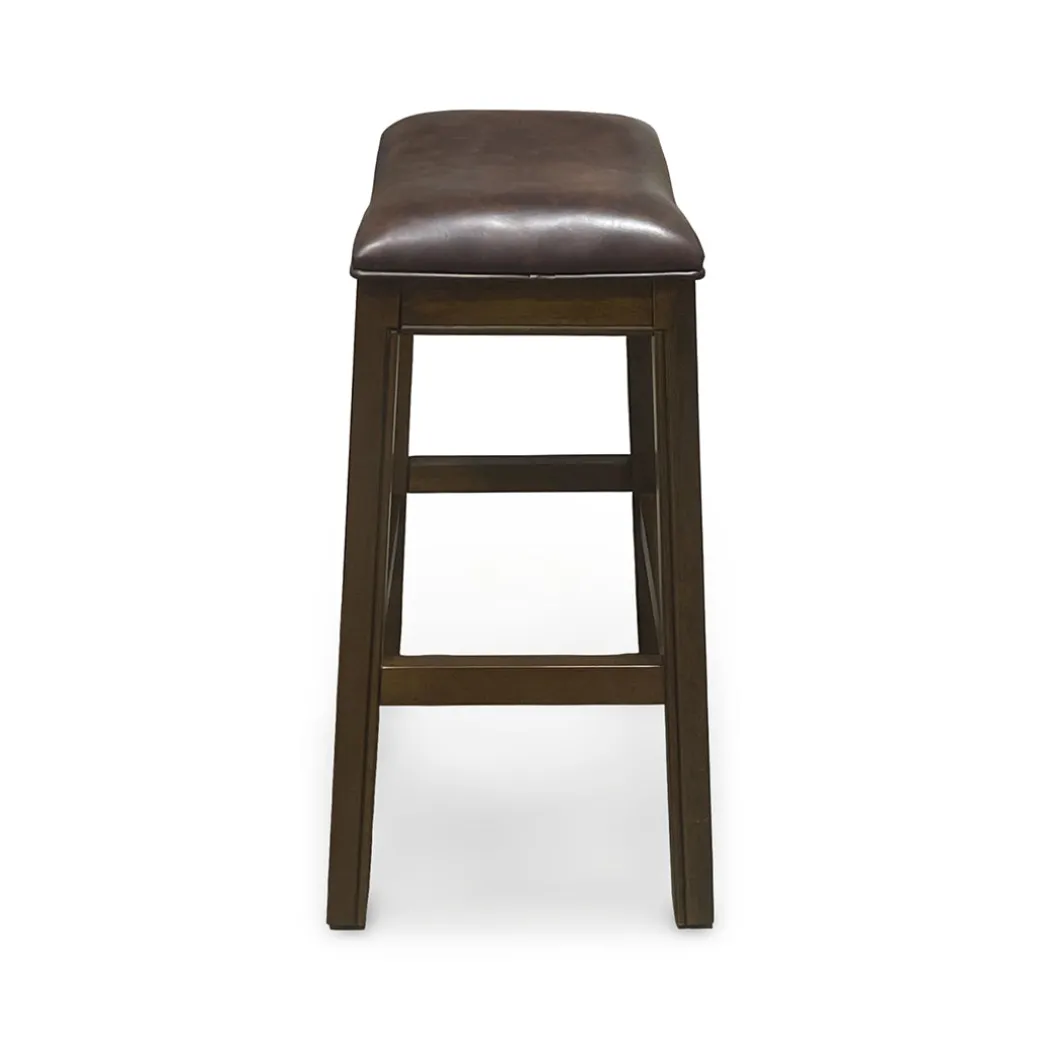 Rylan Upholstered Stool - Brown