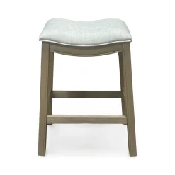 Rylan Upholstered Stool - Gray