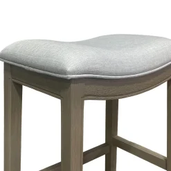 Rylan Upholstered Stool - Gray
