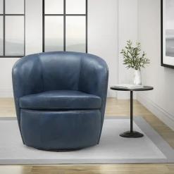 SoHo Leather Swivel Chair