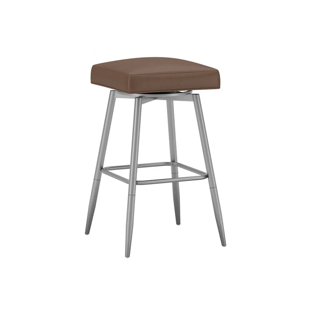 Square Bar Stool - Brown
