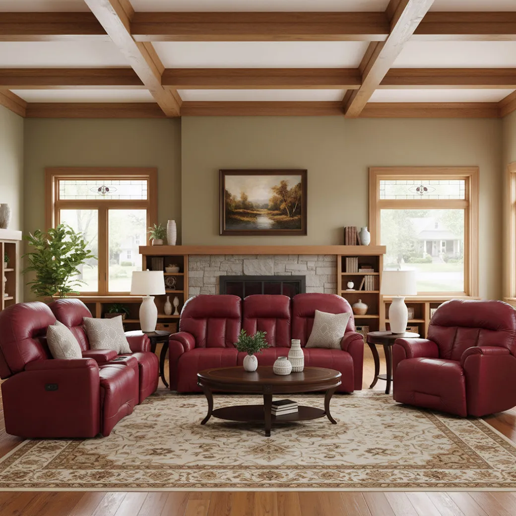 Suitably Leather Power Reclining Sofa