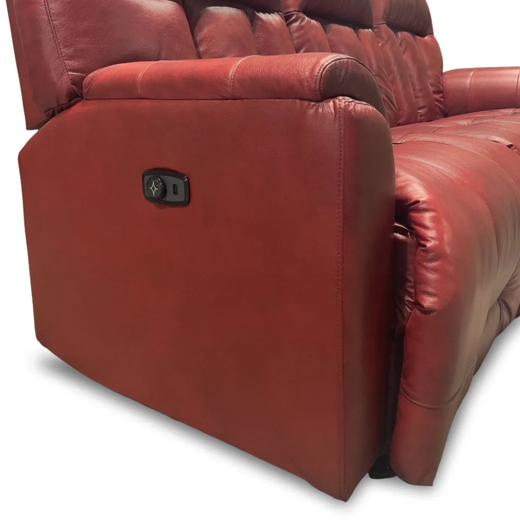 Suitably Leather Power Reclining Sofa