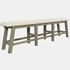 Telluride Driftwood Counter Bench