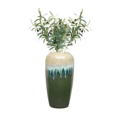 Vorga Ceramic Vase with Olive Branches