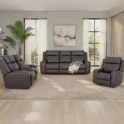 Wilson Power Reclining Console Loveseat with Massage