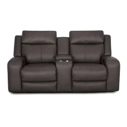 Wilson Power Reclining Console Loveseat with Massage